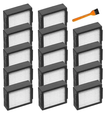 Produktbild von 14-teiliges Filterzubehör + 1 gelbe Bürste, kompatibel mit iRobot Roomba i7/i3/i4/i6
