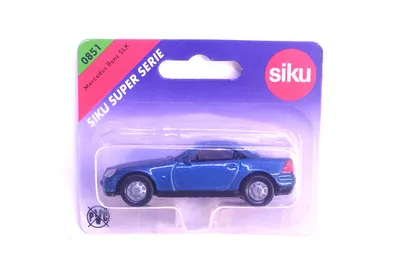 Produktbild von Siku Super 0851 Mercedes-Benz SLK 230 Kompressor blau metallic Maßstab 1:55 Modellauto NOS