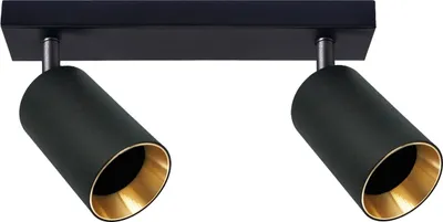 Immagine prodotto di Applique MARIBEL nero e oro 2xGU10x10W in alluminio, dimensioni: 16,8x26x6 cm, IP20, Polux