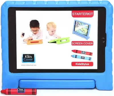 Obrázek produktu pro KidsCover iPad 10.2 kryt modrá sada se stylusem a ochrannou fólií na sklo pro děti