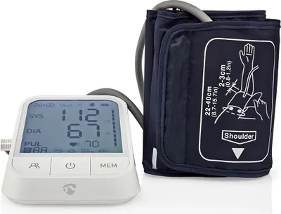 Obrázek produktu pro Měřič krevního tlaku SmartLife | Arm | Bluetooth | LCD displej | 22 - 42 cm | Indikace klidového stavu / detekce zapnuté manžety / detekce nepravidelného srdečního tepu | Bílá