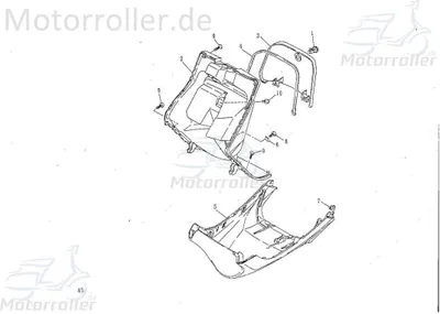 Produktbild von SMC Blechmutter Rex 50 Scooter Klemmmutter Roller 50ccm 2Takt Motorroller.de Federmutter Schnappmutter 50ccm-2Takt Kontra T 50 50kmh Ersatzteil