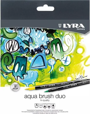 Produktbild von Lyra Aqua Brush Duo Filzstift Gemischte Farben 36 Stück(e)