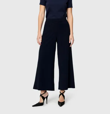 Produktbild von - MAC JEANS - CORALIE, Floating crepe - Wide Fit - 3493-00-0231L-198 - blau Größe 40/OL