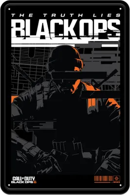 Immagine prodotto di Call of Duty: Black Ops 6 Metallschild Black Ops 6 20 x 30 cm