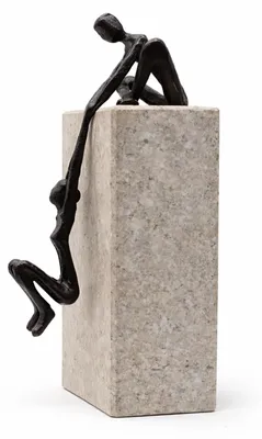 Productafbeelding van Abstracte Moderne Sculptuur van Koppel in IJzer