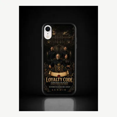 Productafbeelding van iPhone X / XS hoesje, telefoonhoesje, beschermhoesje, case met een loyaliteitsmotief – LUNØIR ©