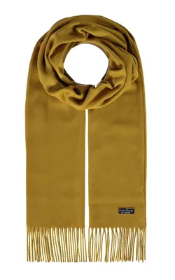 Imagen del producto de FRAAS bufanda Cashmink® Scarf with Fringe Lime amarillo