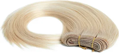 Immagine prodotto di hair2heart bacchette di capelli umani per cucire estensioni di capelli lisci - 40cm 100g 10/1 biondo chiaro cenere