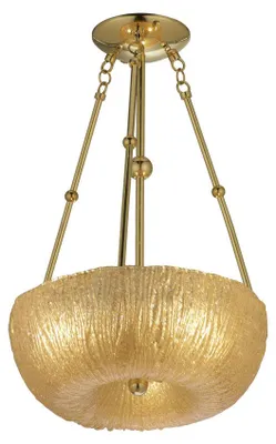 Zdjęcie produktu dla Żyrandol BUTTON złoty 3xE27x20W szkło wym:80x45x45cm IP20 Amplex