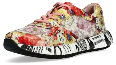 Produktbild von Laura Vita Damen Sneaker mehrfarbiger Plateau Sneaker Burton 05, Größe:39 EU, Farbe:Orange