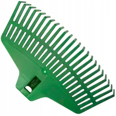 Immagine prodotto di Rastrello in plastica 38 cm, 21 denti, ABS, per foglie, erba, rastrello per piante