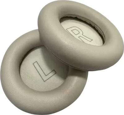 Zdjęcie produktu dla INF Wymienne nauszniki ze skóry owczej do słuchawek B&O Beoplay HX - 2 szt. Złoto