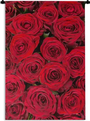 Produktbild von MuchoWow® Wandteppich Wandbehang Rosen - Blumen - Blumenstrauß 90x135 cm Tapisserie Dekoration Wandtuch - Baumwolle - Wandskulptur