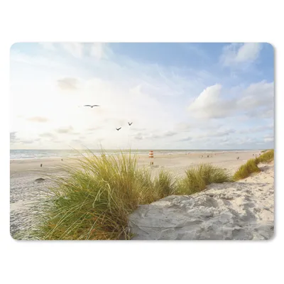 Produktbild von MuchoWow® Mauspad Mousepad Strand - Meer - Vögel 23x19 cm - Mousepads - Maus Mat - Pad - Mausunterlage - Schreibtischunterlage - Mauspad