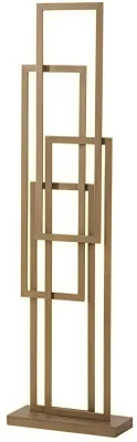 Zdjęcie produktu dla Geometrische Beige Stehlampe Stilvolles Metallgestell Edle Möbel