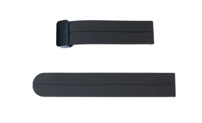 Obrázok produktu pre SYSTEM-S 20 mm silikónový remienok so skladacou sponou pre inteligentné hodinky v hnedej farbe