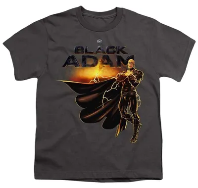 Produktbild von Black Adam - T-Shirt für Kinder TV38512 (116) (Holzkohle), KI-generiertes Bild