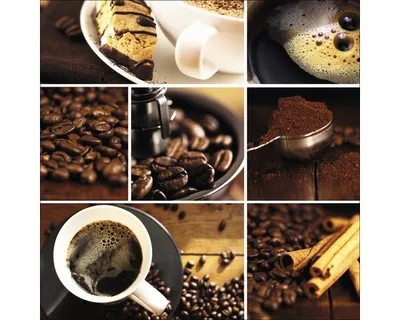 Produktbild von Glasbild Coffee Variation II 20x20 cm