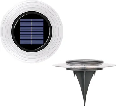 Produktbild von Solar-Scheibenleuchte 28 led für Bodeneinbau oder Wandmontage
