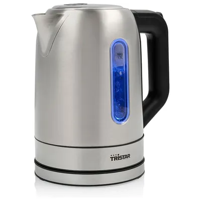 Image de Bouilloire électrique Tristar WK-1344 1,7 L 2200 W Noir, Argent