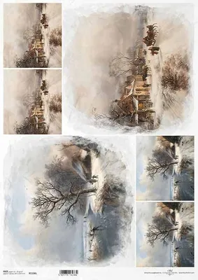 Immagine prodotto di Carta di riso per decoupage A3 ITD-1106L Vedute, paesaggi