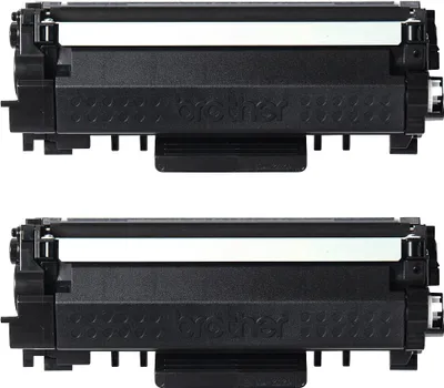 Produktbild von Brother TN2420 TWIN - 2er-Pack - Hohe Ergiebigkeit - Schwarz - original - Tonerpatrone - für Brother DCP-L2510, L2530, L2537, L2550, HL-L2350, L2370, L2375, MFC-L2713, L2730, L2750