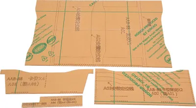 Obrázek produktu pro Šablona peněženky, akrylová šablona peněženky, akrylová šablona, šablona kožených řemesel, DIY forma peněženky