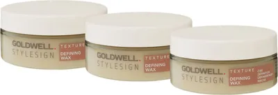 Produktbild von Goldwell Texture Defining Wax 3 x 75 ml mittlerer Halt Set