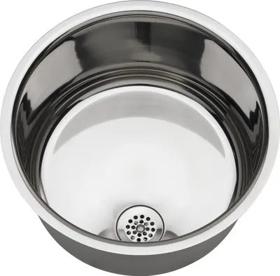 Immagine prodotto di KWC AR lavabo rotondo, RONDO, acciaio inox, 340x187 mm, senza troppopieno, lucido