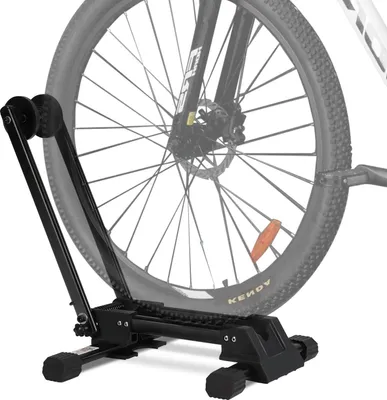 Produktbild von Jayseuw 2 x Fahrradständer - für Vorderrad oder Hinterrad, Kohlenstoffstahl, schwarz, zusammenklappbar