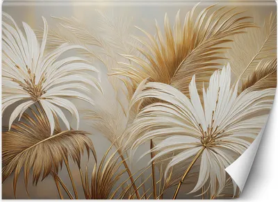 Produktbild von Vlies fototapete Tropische Blätter Botanica 100x70 cm Feeby Beige inkl. Kleber einfache Montage