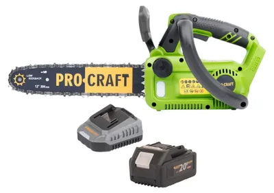 Produktbild von Procraft PKA42Libb Akku Kettensäge 20 V 304 mm Brushless + 1x Akku 4,0 Ah + Ladegerät
