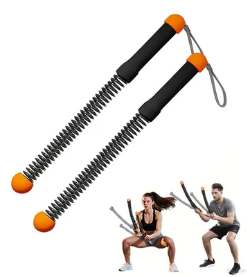 Obrázek produktu pro Battle Ropes, Battle Rope bez lana, bezhlučné domácí fitness zařízení, šetří místo, lehký a účinný trénink pro ženy, cvičení celého těla pro začátečníky doma bez hluku, oranžové
