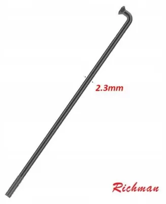 Zdjęcie produktu dla Zestaw szprych Richman S13, stal nierdzewna, czarne, 268 mm