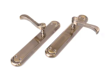 Produktbild von Aqbau® Türdrückerset Langschild Türdrücker Türklinke Türgriffe Türbeschlag (ohne Schlüsselloch)