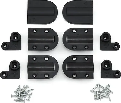 Produktbild von Sugatsune HG-JHM20-80BL Dämpfungsscharnier, mit Abdeckung, Schwarz