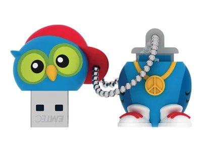 Produktbild von EMTEC Novelty 3D M341 DJ Owl - USB-Flash-Laufwerk