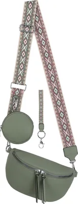 Produktbild von Umhängetasche (BBL-53167) Bauchtasche Crossbody-Bag Kunstleder Italy-Design D.GREEN