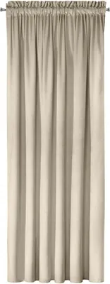 Image de MELANIE rideau en velours beige clair 140X270 cm sur bande de pliage