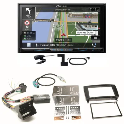 Produktbild von Pioneer AVIC-Z830DAB Navigation USB CD Einbauset für Mercedes CLK W209 Facelift