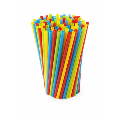 Produktbild von Strohhalme Mehrweg Jumbo 24 cm Ø 8 mm – 200 Stück bunte Trinkhalme – wiederverwendbar & spülmaschinengeeignet bis 60°C – Smoothie, Cocktail