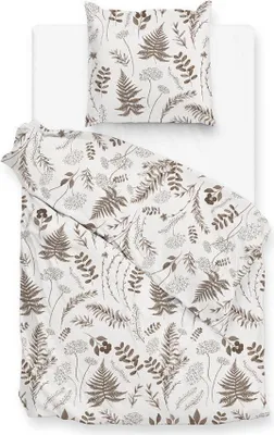 Produktbild von ZO!Home Autunno Dbo 240 Natural Bettwäsche 1 x Bettbezug 240x220 + 2 x Kopfkissenbezug 80x80 Natural Flora natur