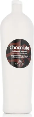 Produktbild von Kallos Chocolate Full Repair Shampoo, 1000 ml, Shampoo, Nicht-professionell, Frauen, beschädigtes Haar, trockenes Haar, Reparatur, Glanz