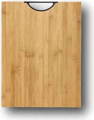 Produktbild von SC Bambus Schneidebrett m. Griff XL 400×295×18mm