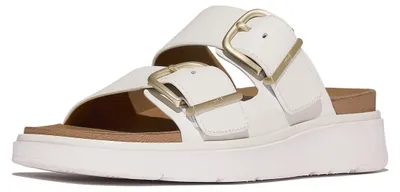 Productafbeelding van FITFLOP FitFlop Gen-FF Buckle Two-Bar Leather Slides WIT 43