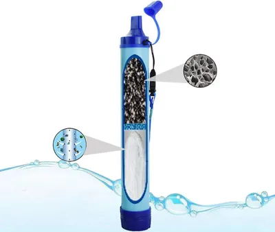 Produktbild von Wasserfilter Tragbare Ausrüstung Trinkwasserreiniger für Camping Wandern Reisen Rucksackreisen