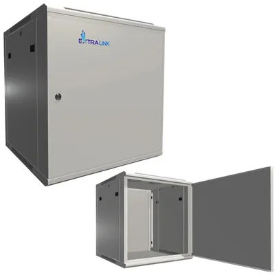 Obrázok produktu pre Extralink Rackmount skriňa 12U 600x600 ASP Sivá nástenná, kovové dvere