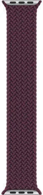 Produktbild von Armband Apple Geflochtener Solo Loop Dark Cherry (Dunkles Kirschrot), 45mm, Größe 1