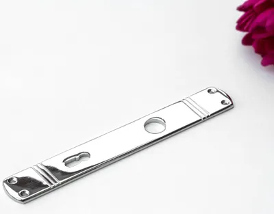 Produktbild von Langschild für Zimmertüren - Einzeln |BB72| Nickel glanz